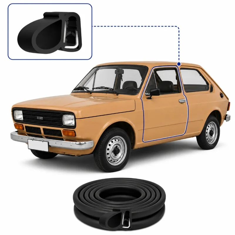 BORRACHA PORTA FIAT 147 76/86 1 BULBO