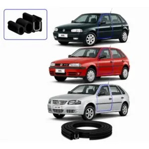 BORRACHA PORTA GOL G2 94/99 GOL G3 00/05 GOL G4 06/12 ABA PRETA