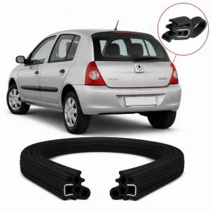 BORRACHA PORTA MALA CLIO HATCH 03/12 COM ABA