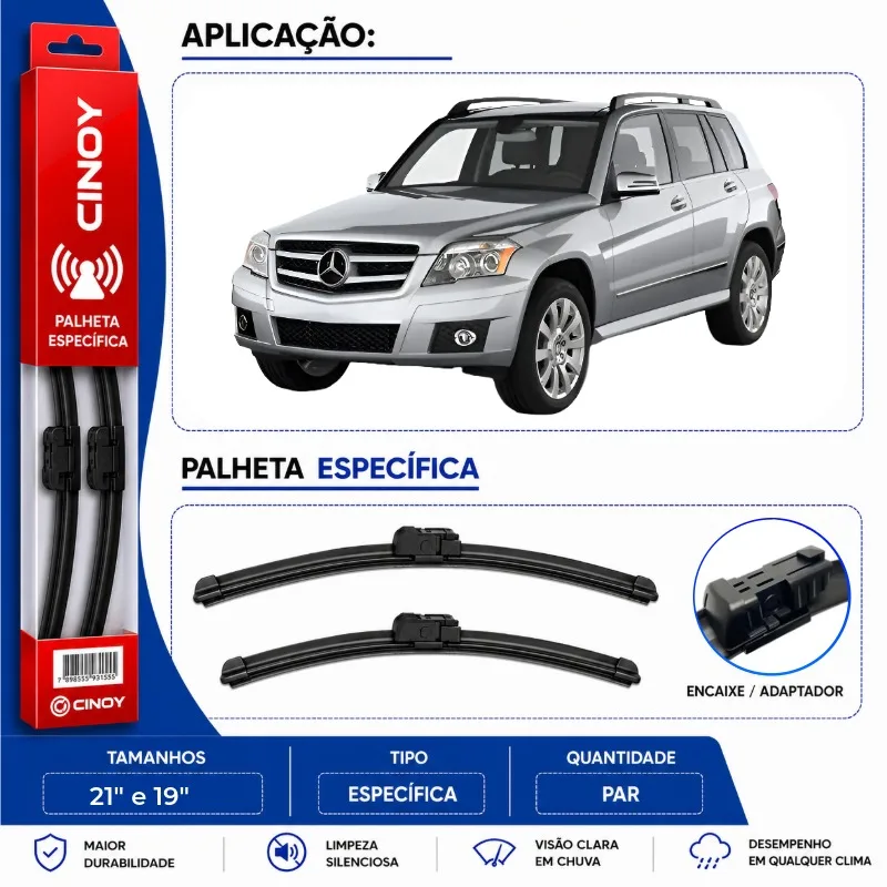 PAR PALHETA DIANTEIRA CLASSE GLK 09/15 IMPORTADO - Imagem 2