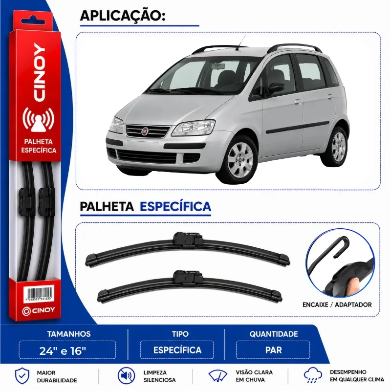 PAR PALHETA DIANTEIRA IDEA/ IDEA ADVENTURE 10/14 IMPORTADA - Imagem 2